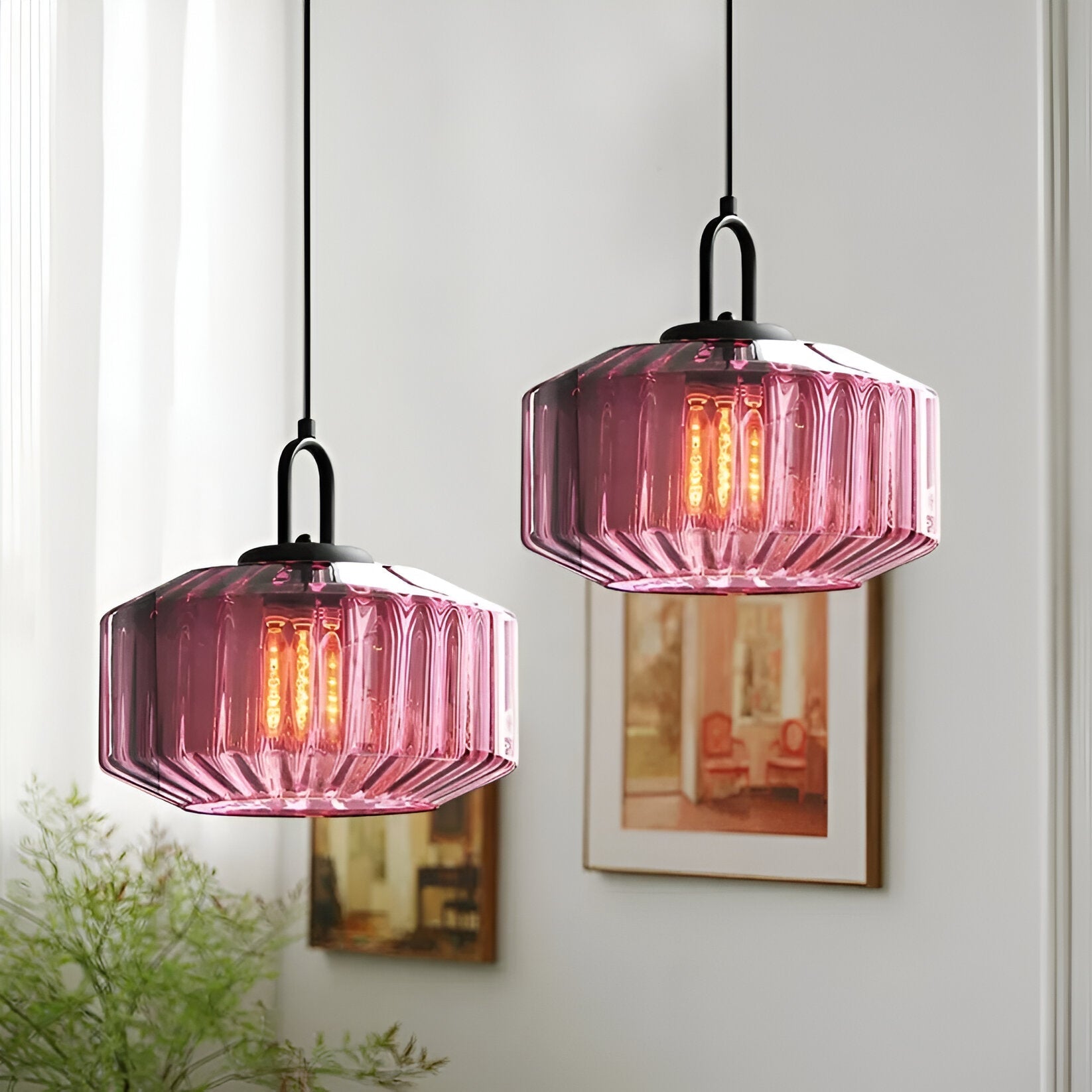 Lumen Retro Colored Glass Pendant