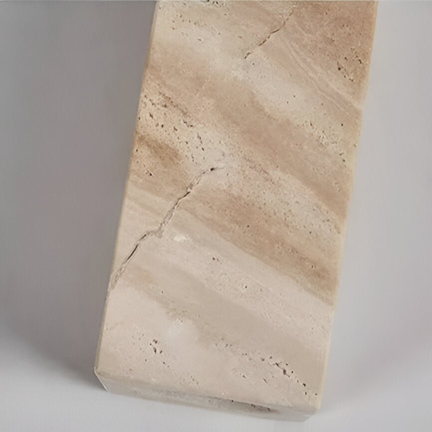 Lumen Travertine Flush Mount
