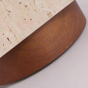 Lumen Travertine Flush Mount