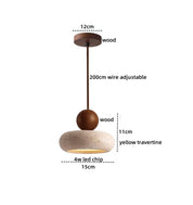 Lumen Natural Stone Wabi Pendant