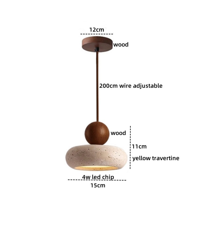 Lumen Natural Stone Wabi Pendant