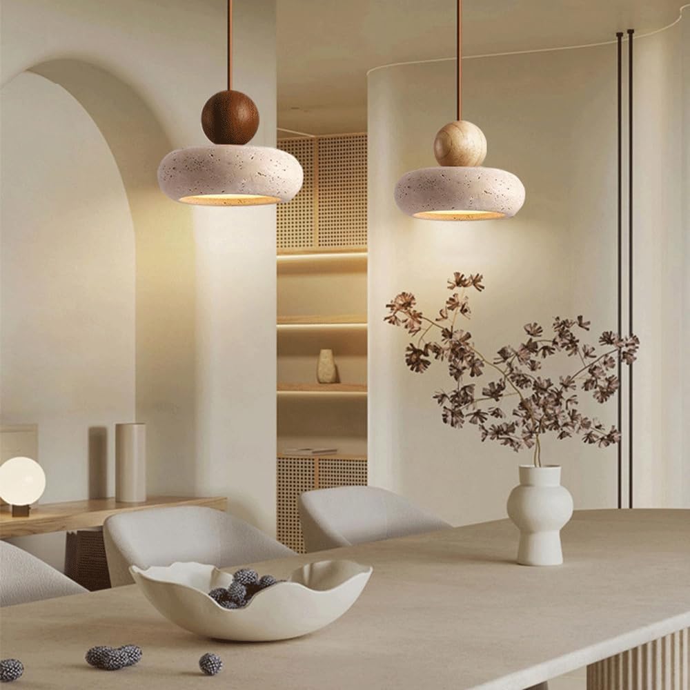 Lumen Natural Stone Wabi Pendant