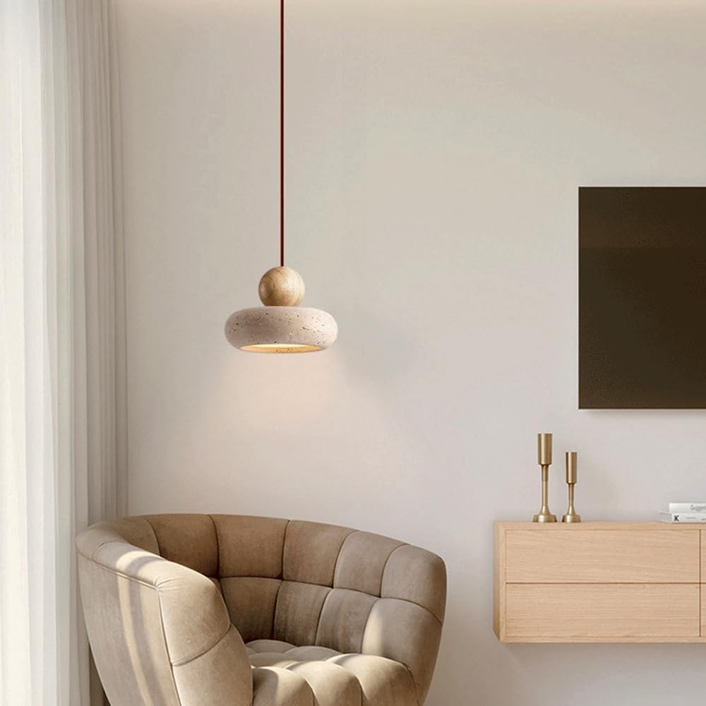 Lumen Natural Stone Wabi Pendant