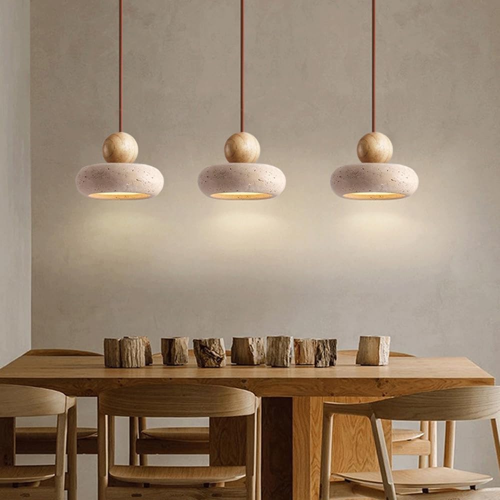Lumen Natural Stone Wabi Pendant