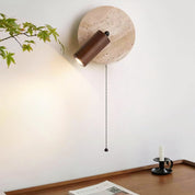 Lumen Travertine Rotatable Wall Light