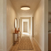 Lumen Round Travertine Ceiling Light