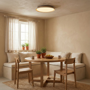 Lumen Round Travertine Ceiling Light