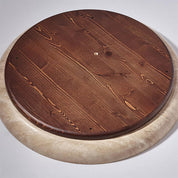 Lumen Round Travertine Ceiling Light