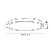 Lumen Round Travertine Ceiling Light