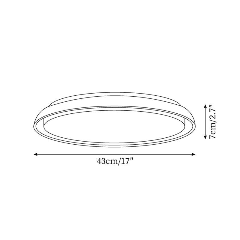 Lumen Round Travertine Ceiling Light
