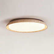Lumen Round Travertine Ceiling Light