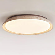 Lumen Round Travertine Ceiling Light