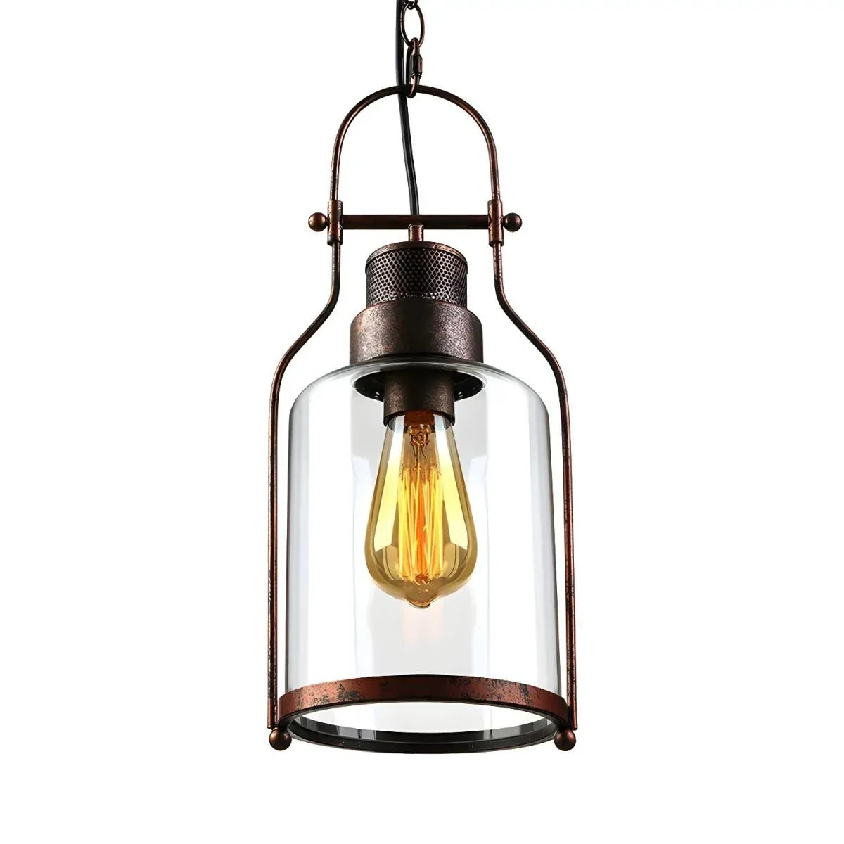 Lumen Industrial Glass Pendant