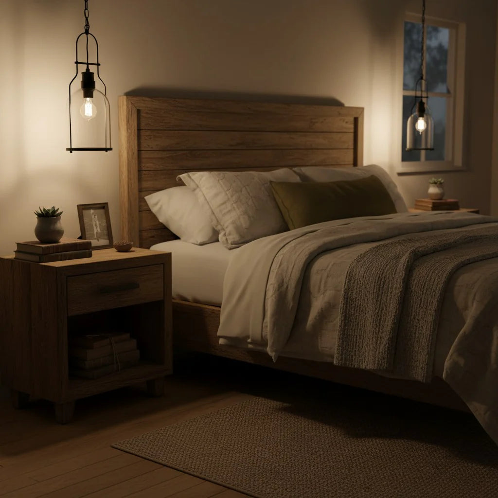 Lumen Industrial Glass Pendant