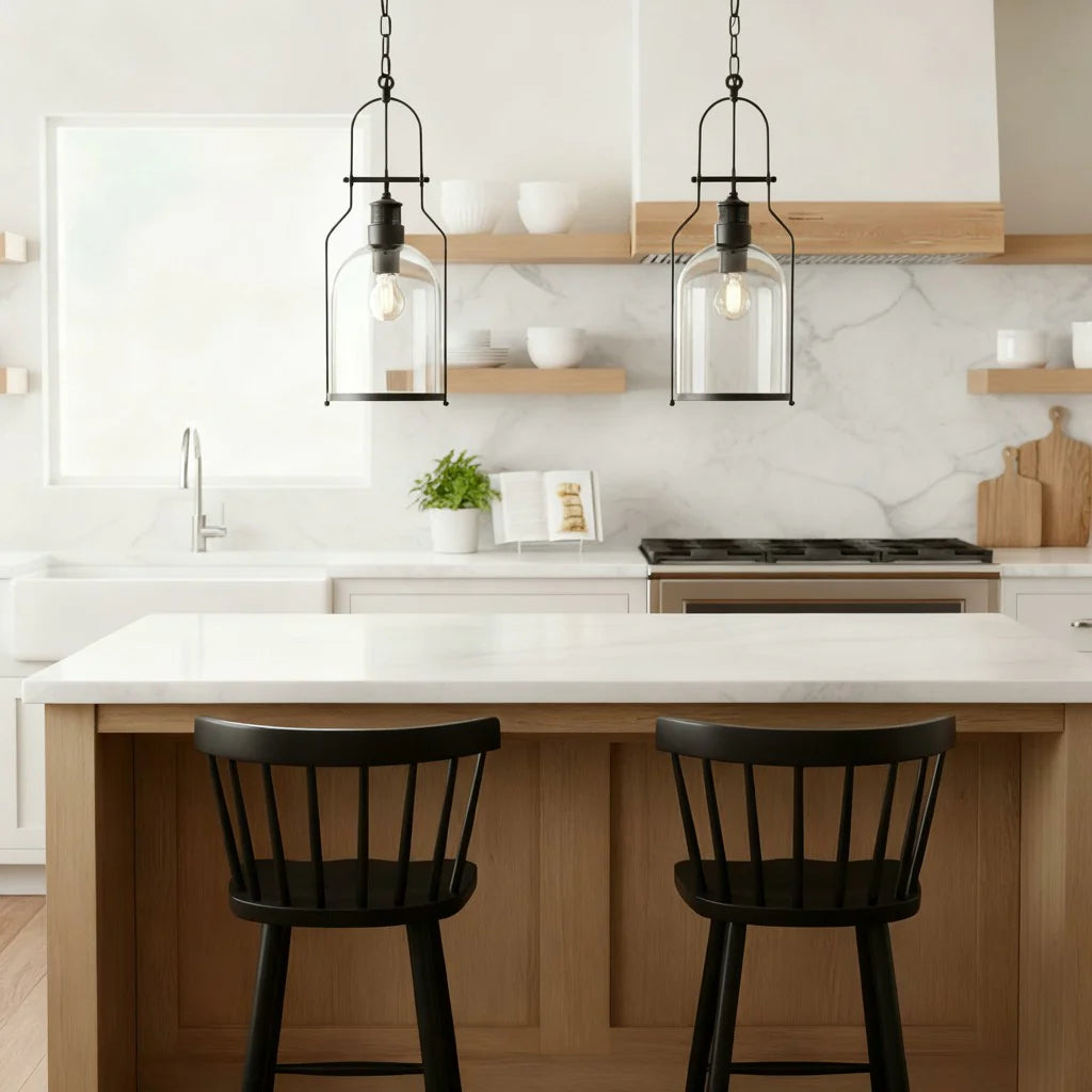 Lumen Industrial Glass Pendant