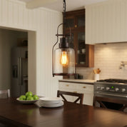 Lumen Industrial Glass Pendant