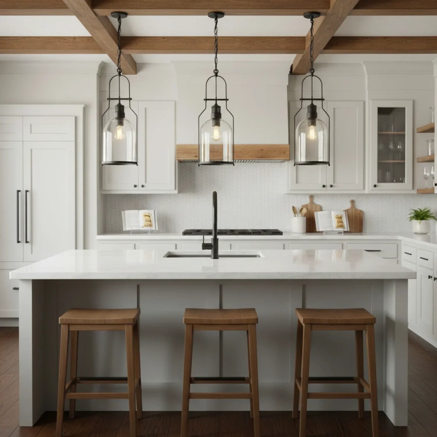 Lumen Industrial Glass Pendant