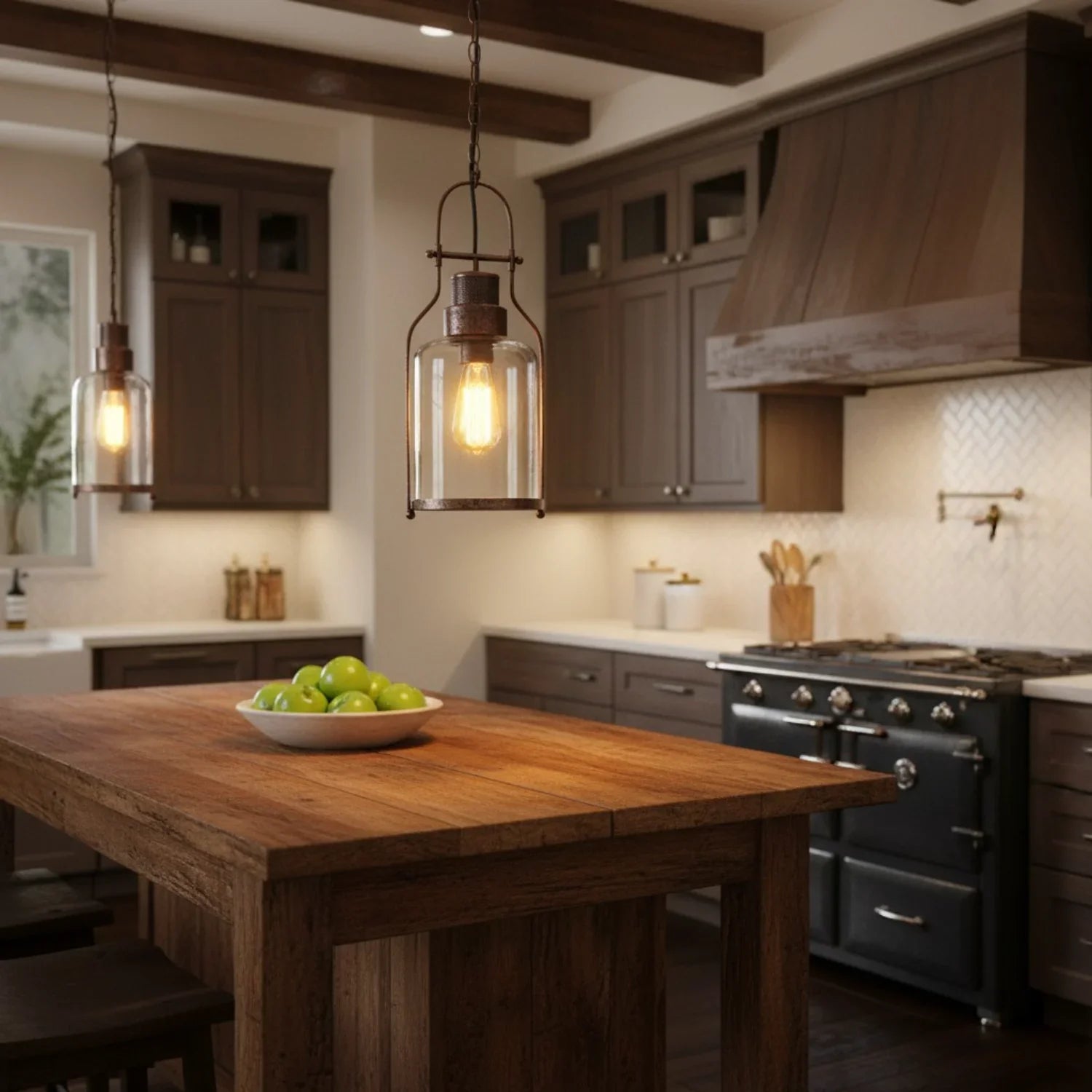 Lumen Industrial Glass Pendant
