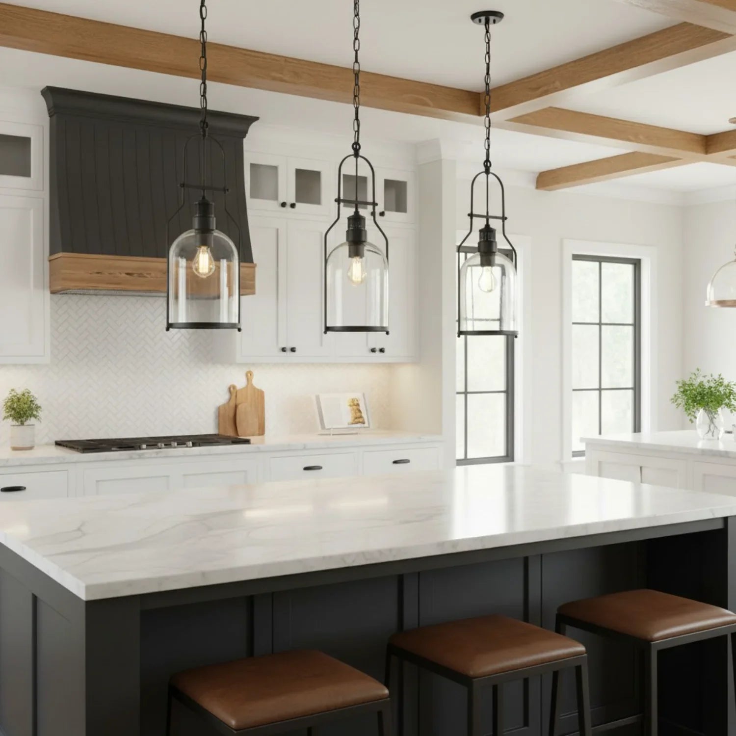 Lumen Industrial Glass Pendant