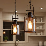 Lumen Industrial Glass Pendant