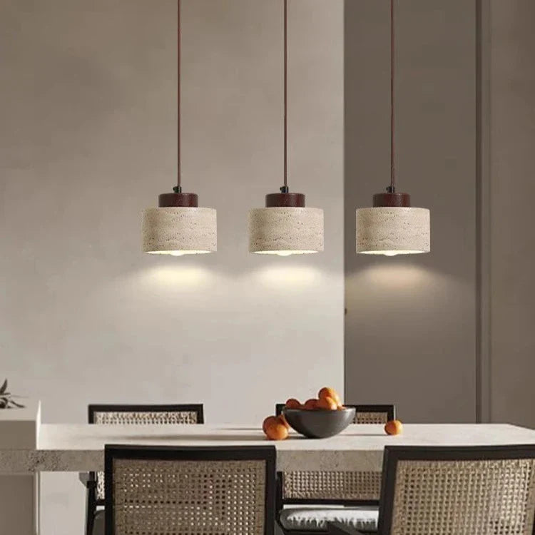 Lumen Travertine Sora Pendant Lamp