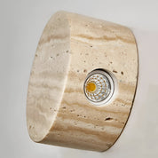 Lumen Travertine Stone Wall Sconce