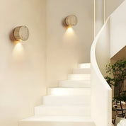 Lumen Travertine Stone Wall Sconce