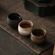 Eren Rustic Brew Ceramic Espresso Cup Set