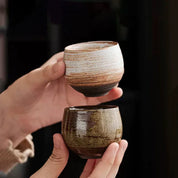 Eren Rustic Brew Ceramic Espresso Cup Set