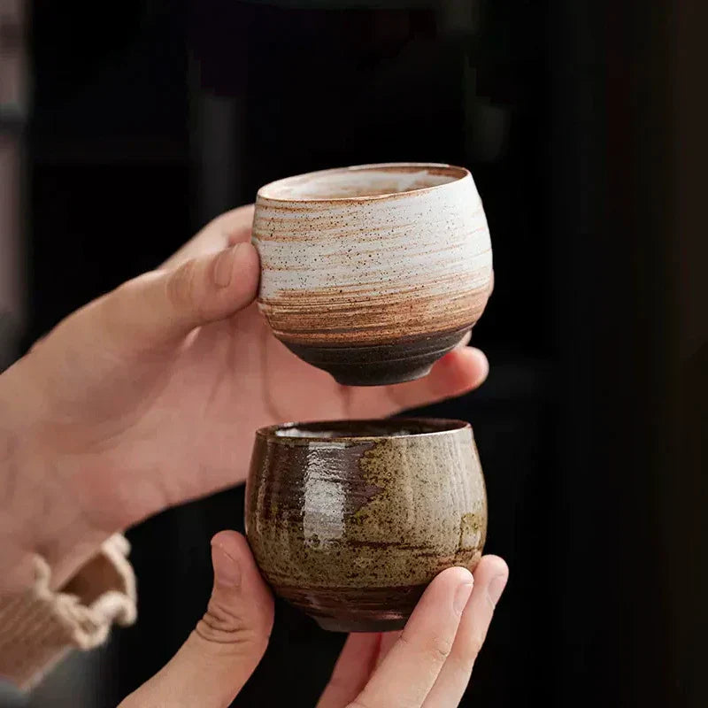 Eren Rustic Brew Ceramic Espresso Cup Set