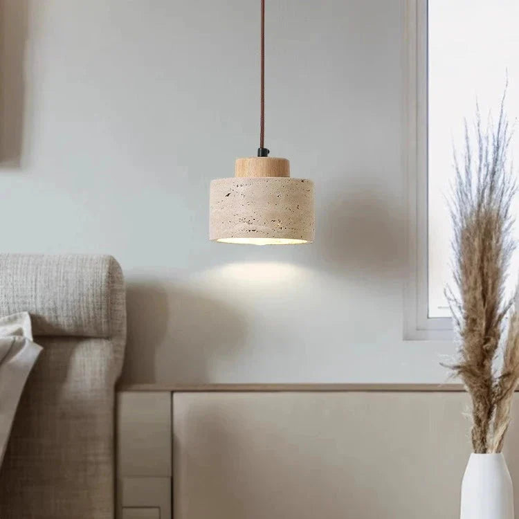 Lumen Travertine Sora Pendant Lamp