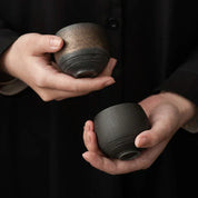Eren Rustic Brew Ceramic Espresso Cup Set