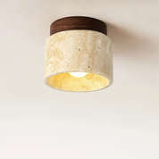 Lumen Travertine Ceiling Fixture
