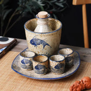 Kurohana Ceramic Sake Set