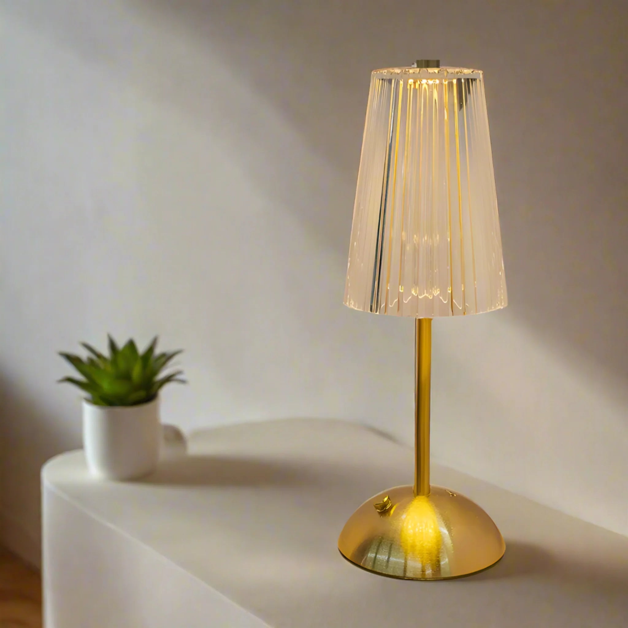 Lumen Crystal Rechargeable Table Lamp
