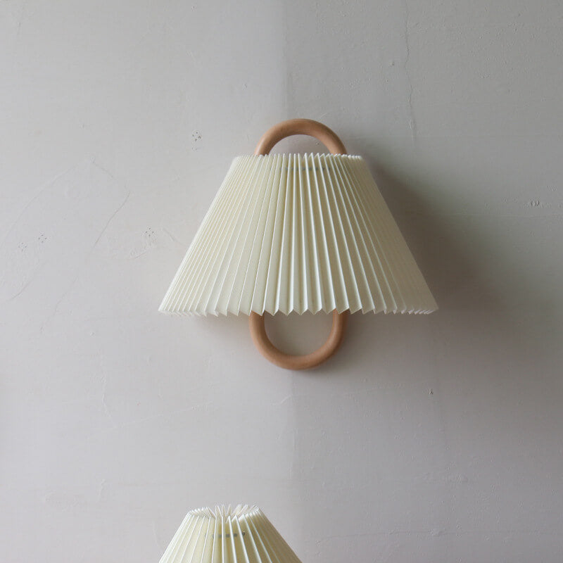 Lumen Wooden Pleated Wall Sconce