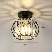 Lumen Black Luxury Glass Ceiling Light