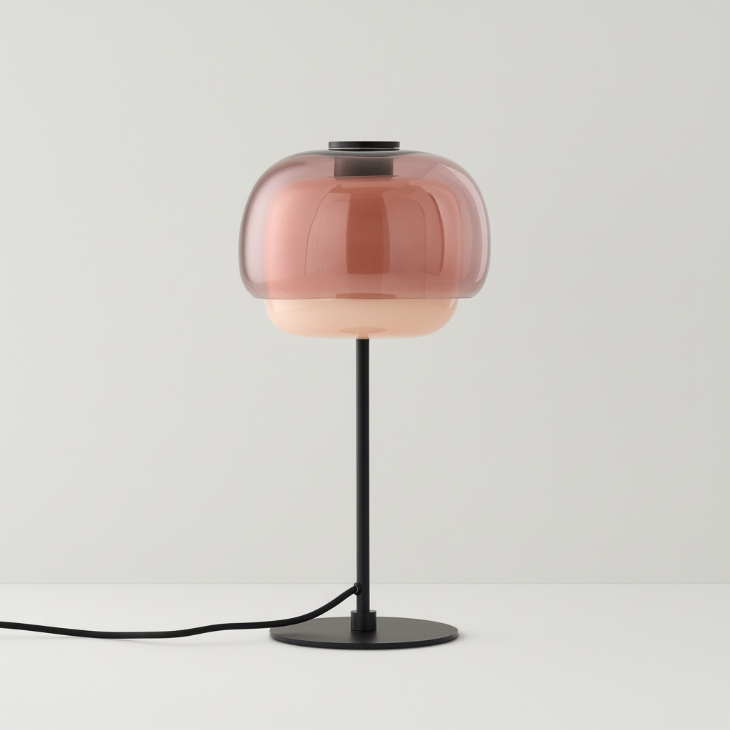 Lumen Sanae Double Dome Glass Table Lamp