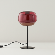Lumen Sanae Double Dome Glass Table Lamp