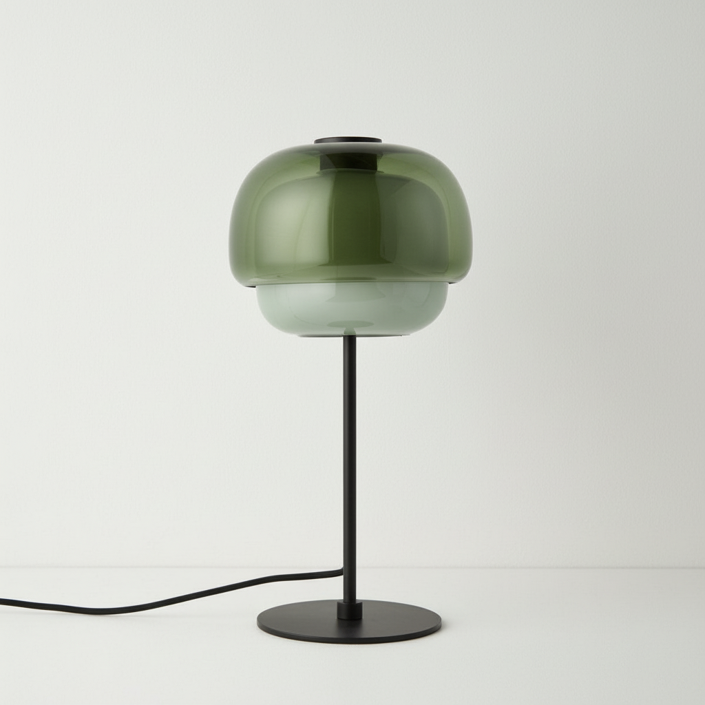 Lumen Sanae Double Dome Glass Table Lamp