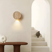 Lumen Travertine Stone Wall Sconce