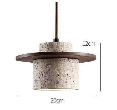Lumen Coren Travertine Stone Pendant