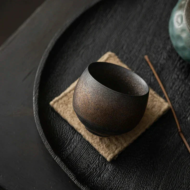 Eren Rustic Brew Ceramic Espresso Cup Set