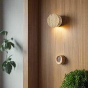 Lumen Travertine Stone Wall Sconce