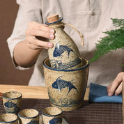 Kurohana Ceramic Sake Set