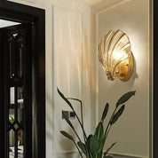 Lumen Brass Seashell Wall Light