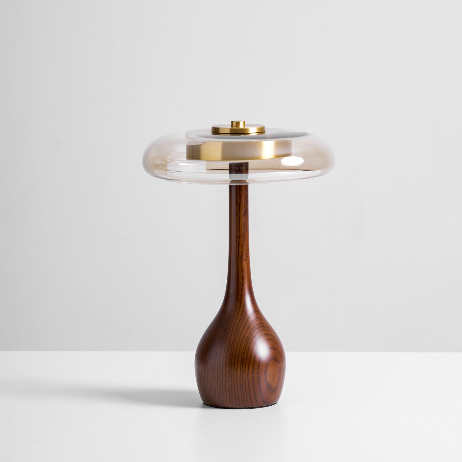 Lumen Sculpted Wood Table Lamp
