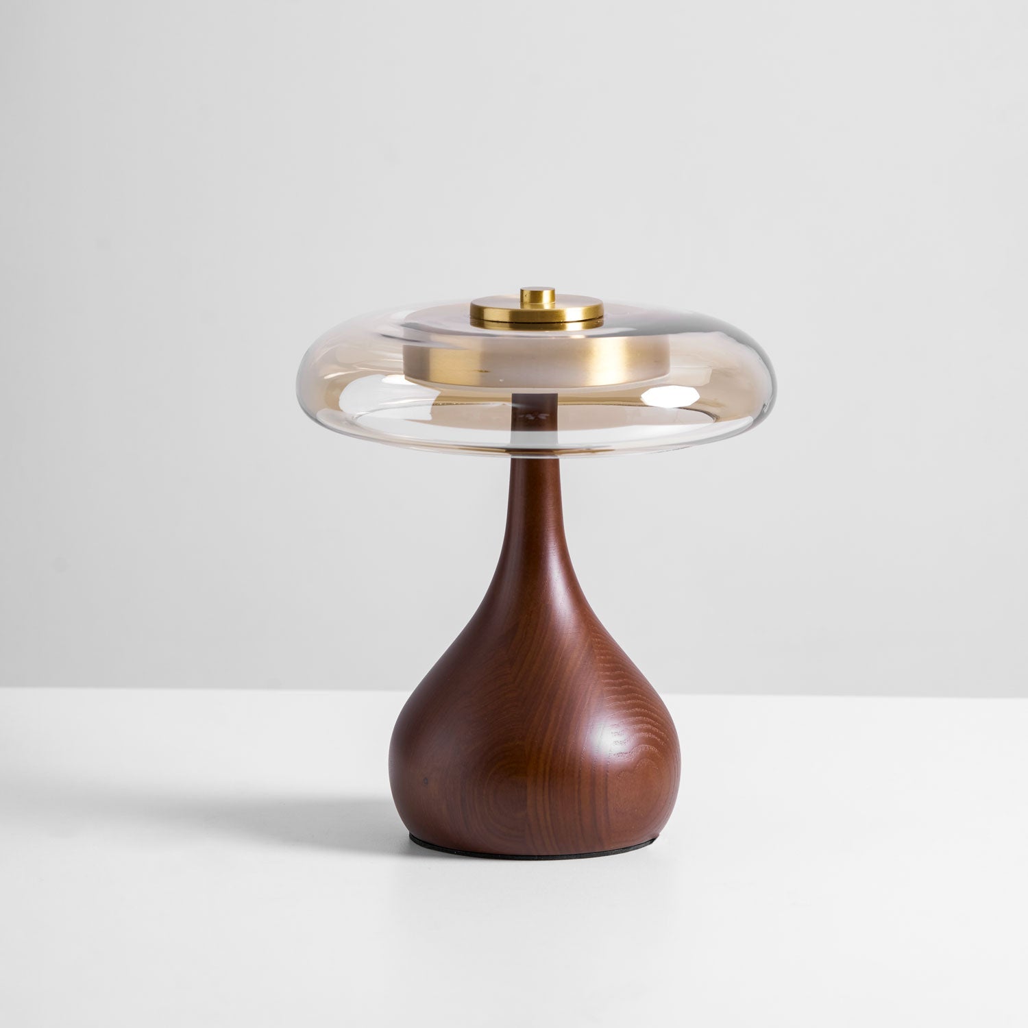 Lumen Sculpted Wood Table Lamp