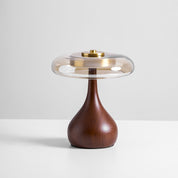 Lumen Sculpted Wood Table Lamp