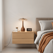 Lumen Sculpted Wood Table Lamp